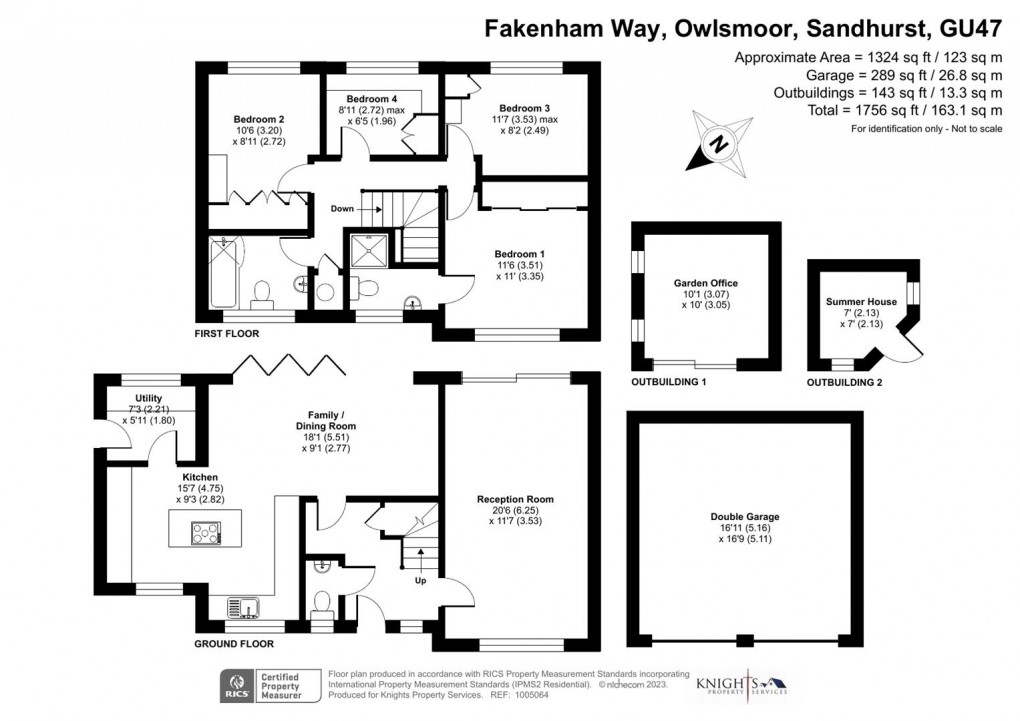 Floorplan for Fakenham Way, Owlsmoor, Sandhurst