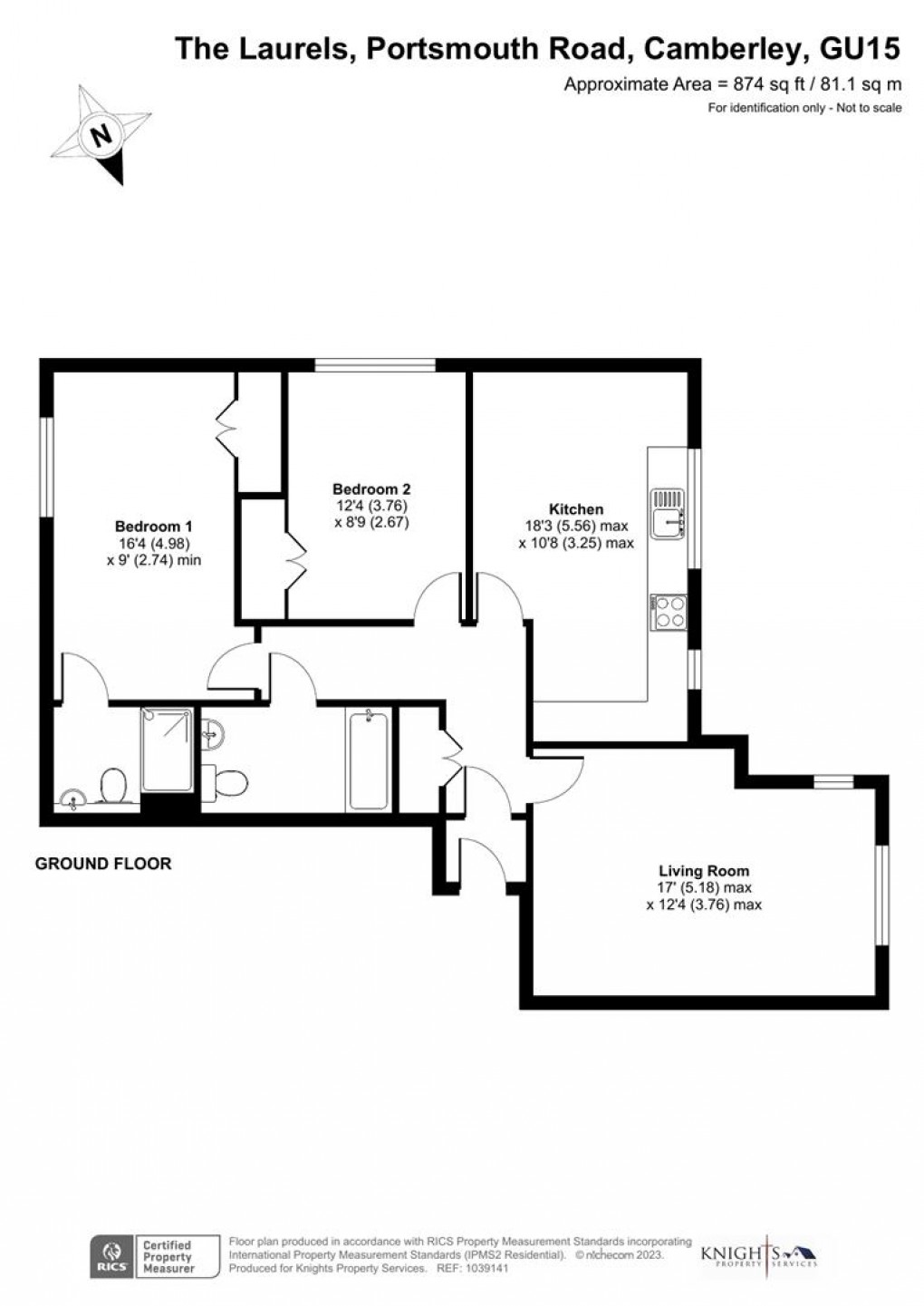 Floorplan for Portsmouth Road, Camberley