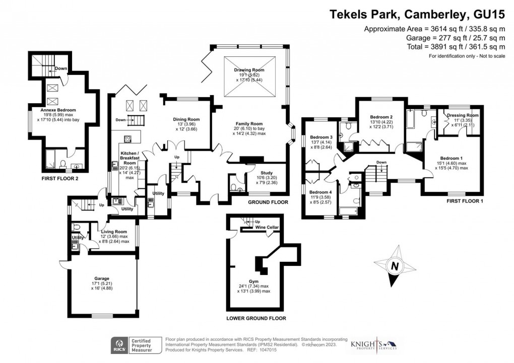 Floorplan for Tekels Park, Camberley