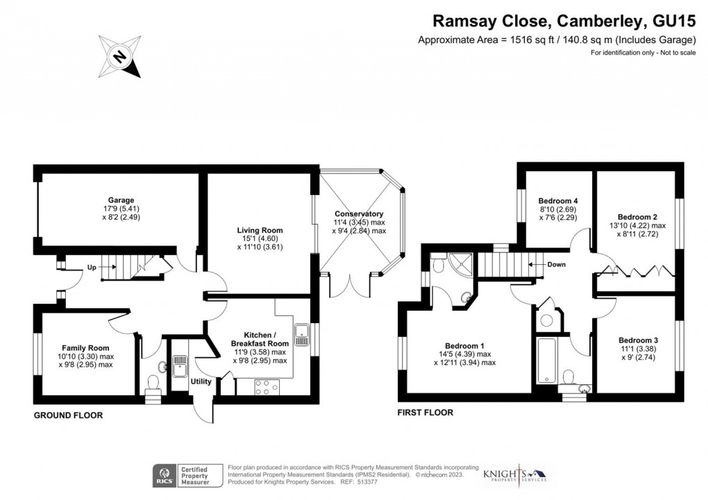 Floorplan for Ramsay Close, Camberley