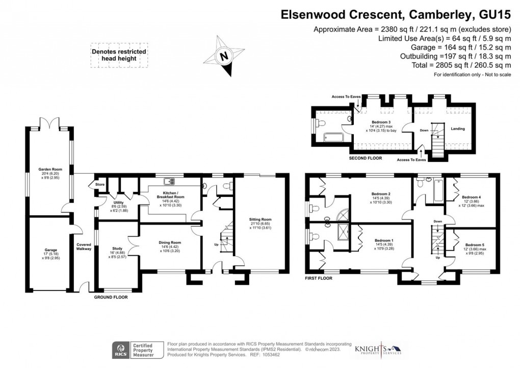 Floorplan for Elsenwood Crescent, Camberley